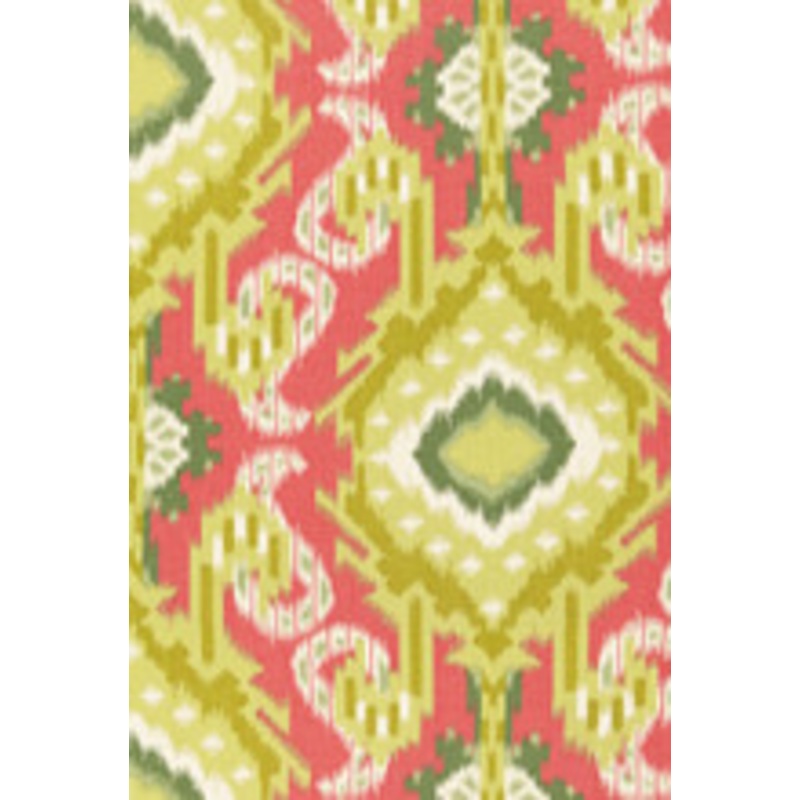 Schumacher Fabric Kiribati Ikat Print Coral 174980