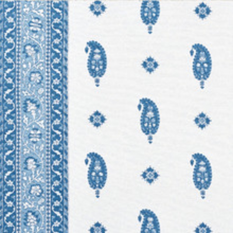 Schumacher Fabric Ojai Paisley Indigo 177611
