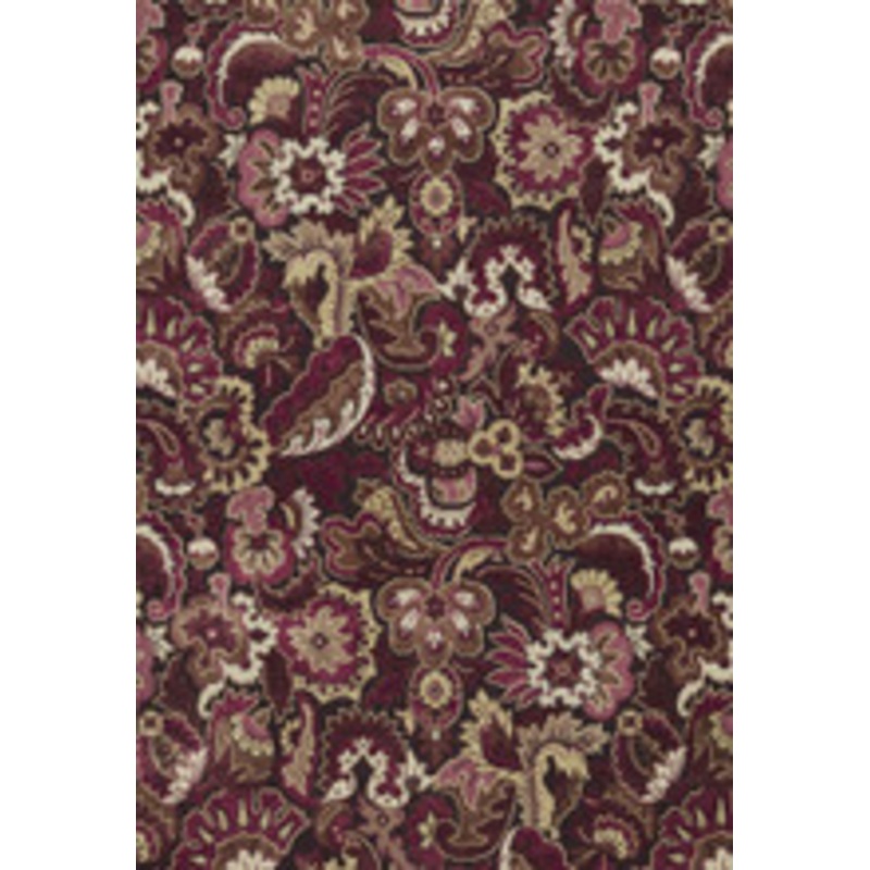 Schumacher Fabric Velours Oriental Aubergine 64832