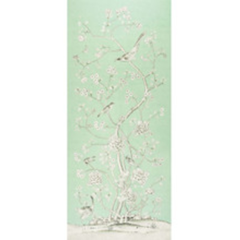 Schumacher Fabric Chinois Palais Aquamarine 175043