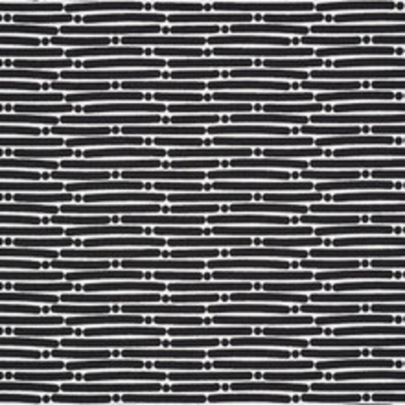Schumacher Fabric Dot Dash Black 177105