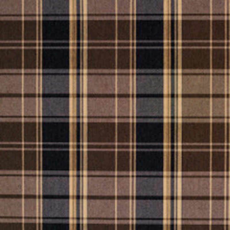 Charlotte Fabric 5807 Espresso Plaid