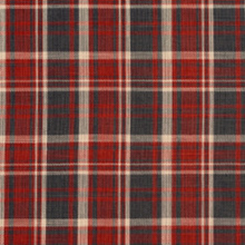 Charlotte Fabric D101 Brick Plaid
