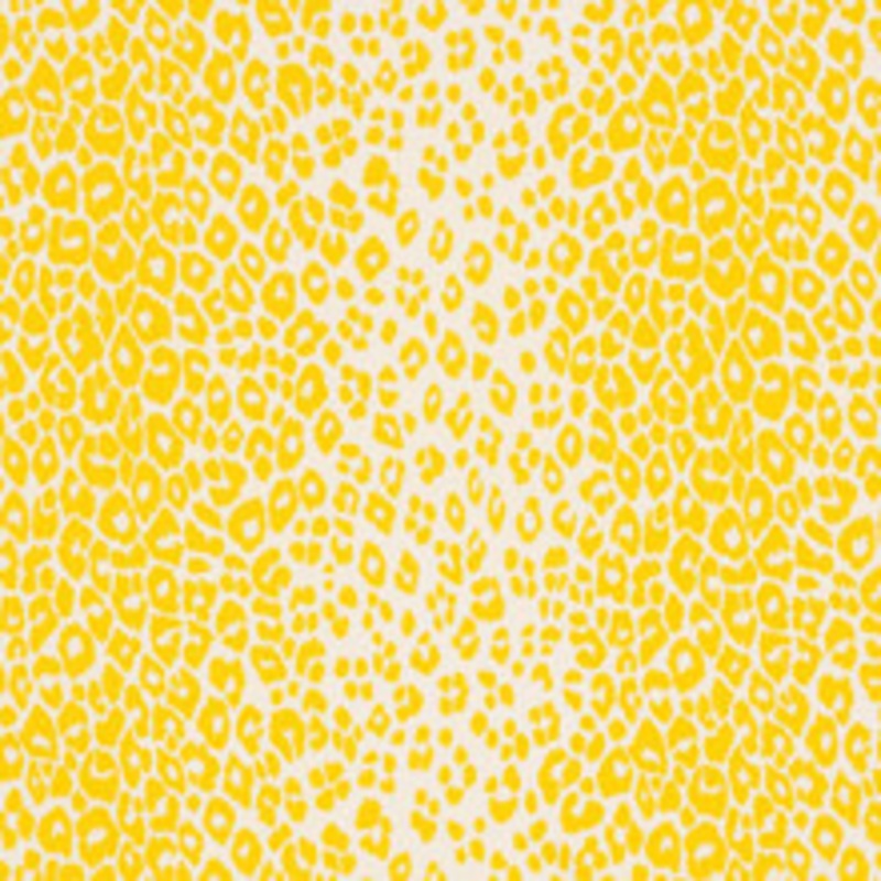 Schumacher Fabric Iconic Leopard Yellow 176451