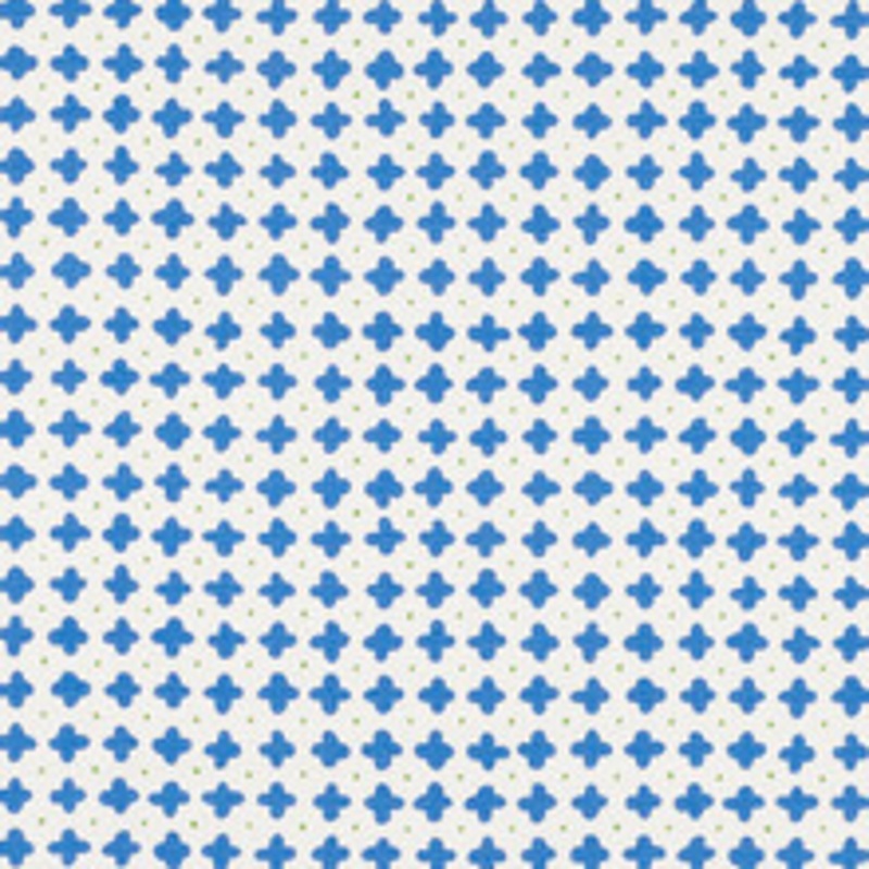 Schumacher Fabric Polka Blue 178240