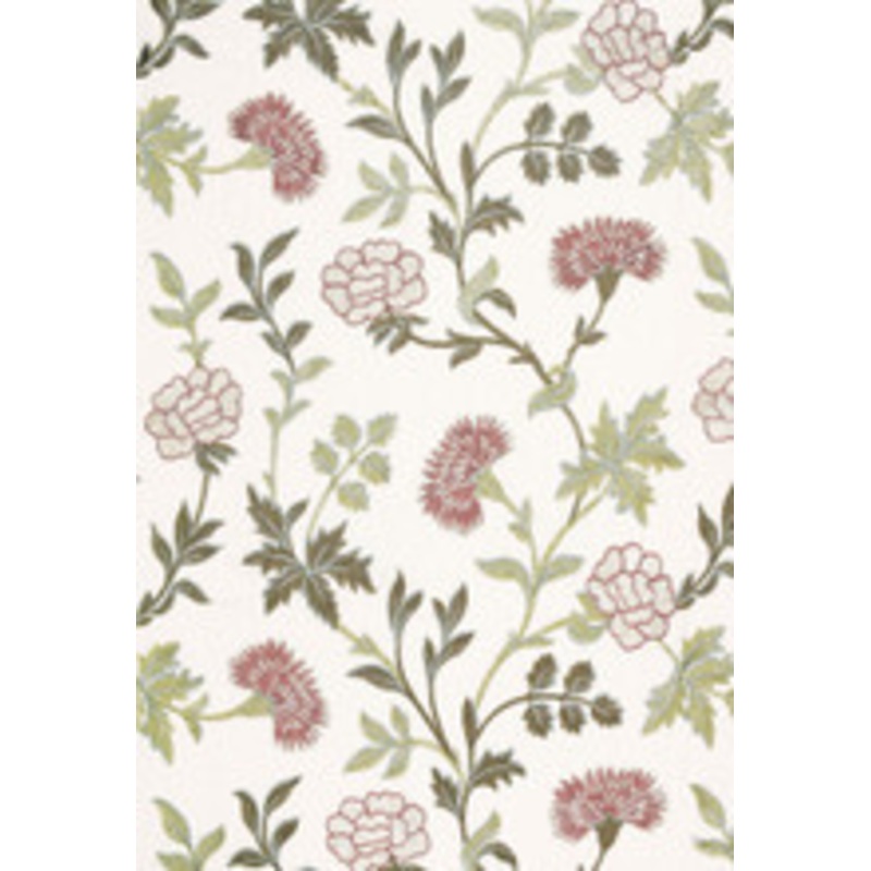 Schumacher Fabric Sheridan Linen Embroidery Quartz 65662