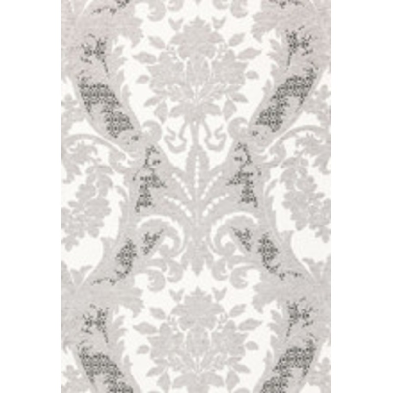 Schumacher Fabric Toscana Linen Damask Grisaille 66342
