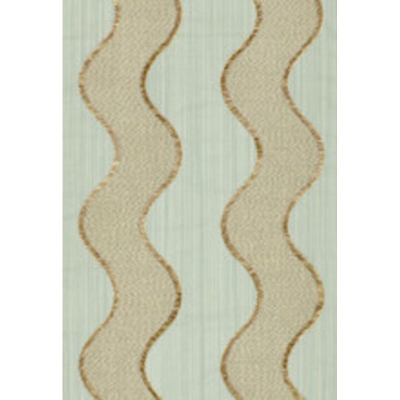 Schumacher Fabric Wavelength Aqua 63702