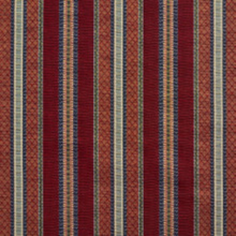Charlotte Fabric 1985 Merlot Stripe