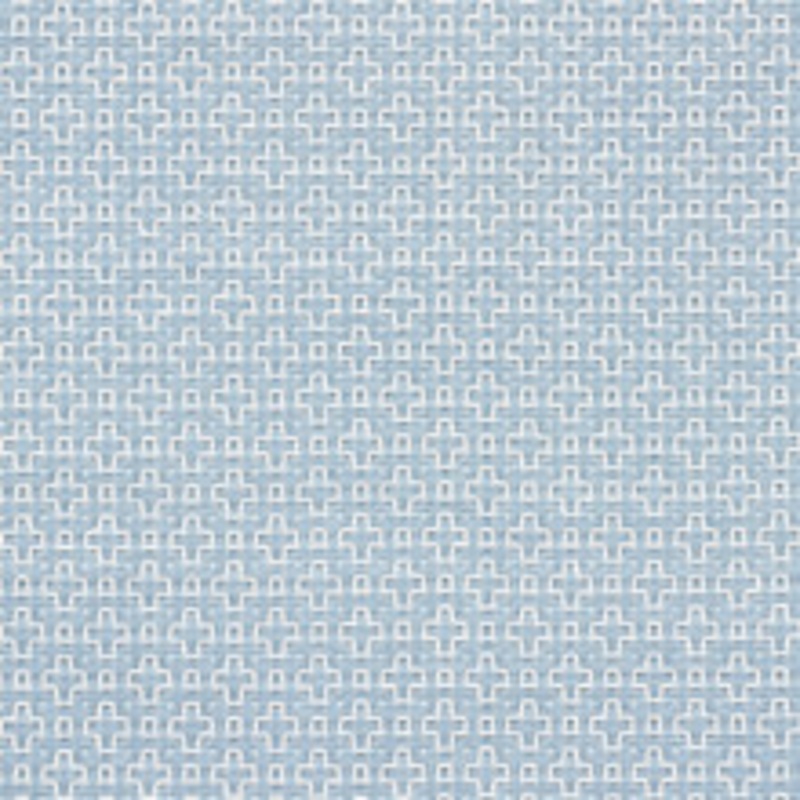Schumacher Fabric Scout Embroidery Sky 73563