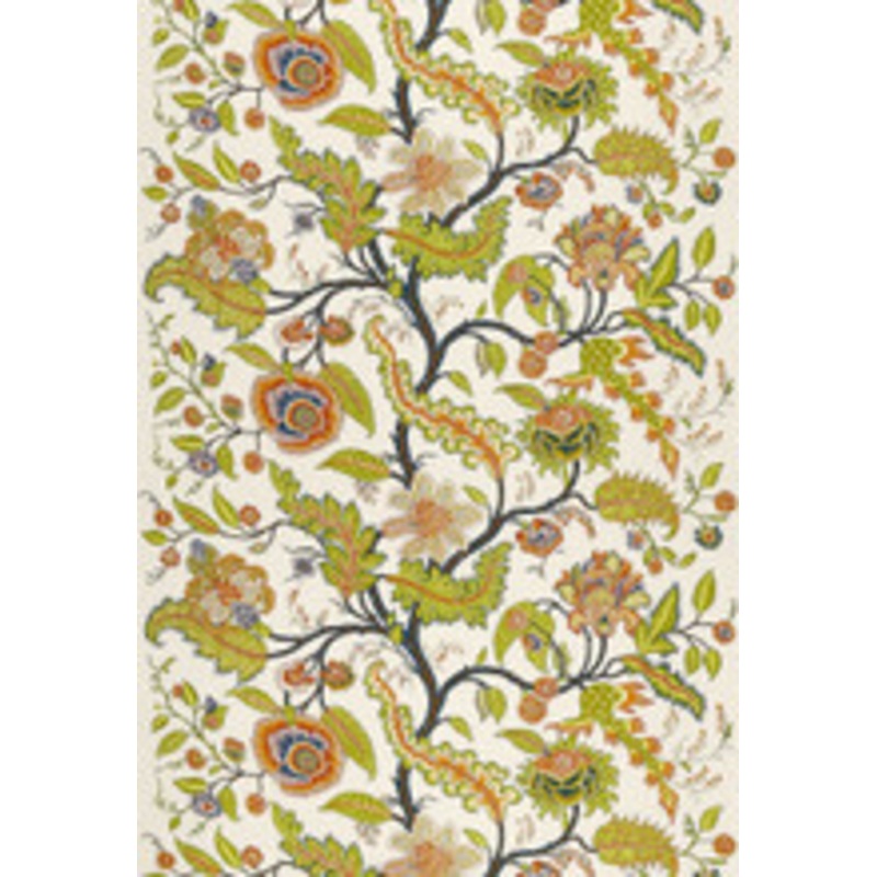 Schumacher Fabric Sinhala Linen Print Bittersweet 174810