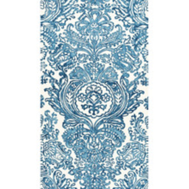 Schumacher Fabric Tremezzo Damask Caspian 175090
