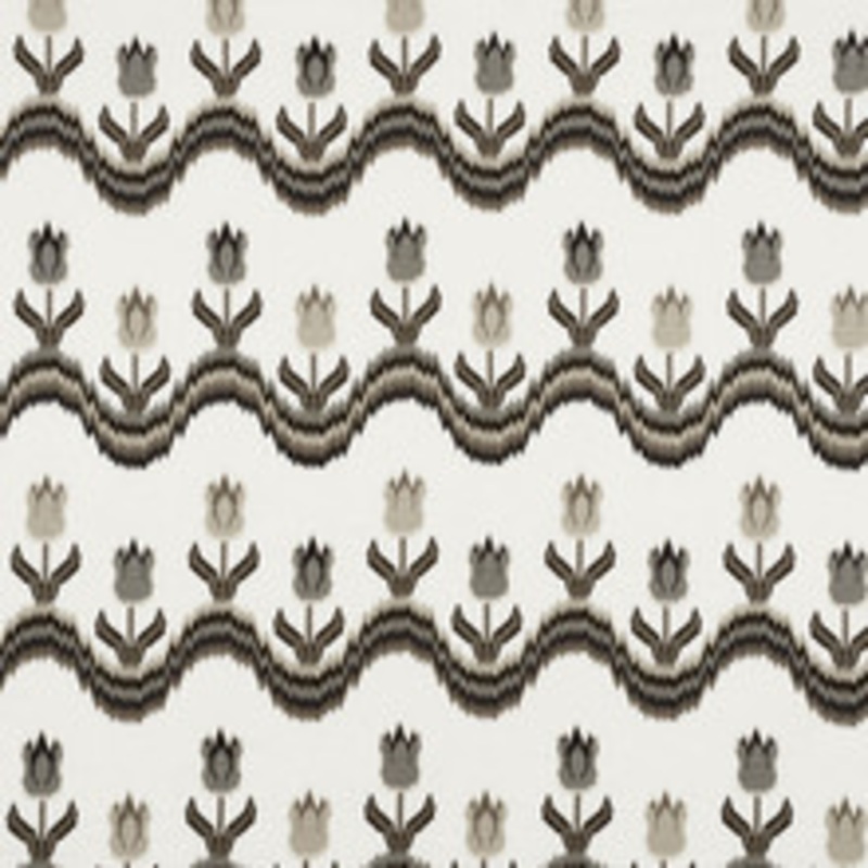 Schumacher Fabric Tulip Flamestitch Embroidery Quarry 70273