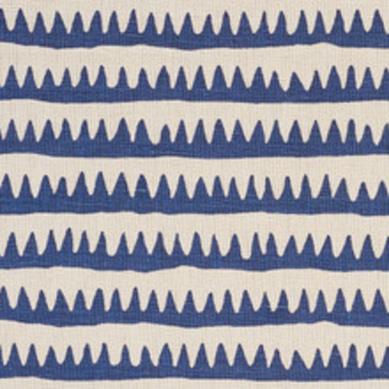 Schumacher Fabric Corfu Stripe Navy 177970