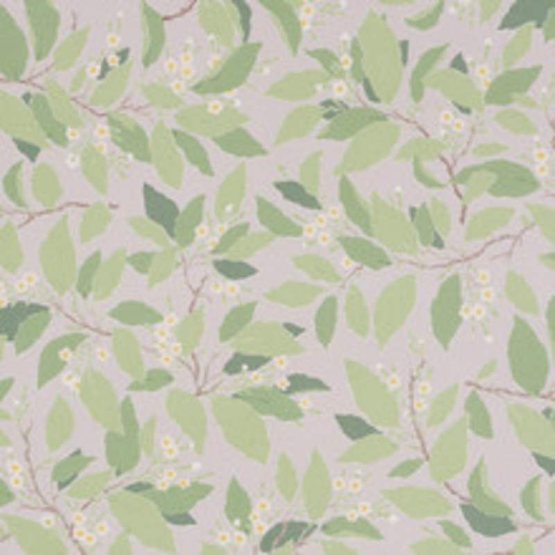 Schumacher Fabric Dogwood Leaf Grisaille 176521