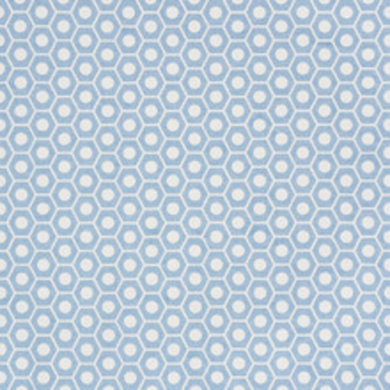 Schumacher Fabric Queen B Chambray 177071