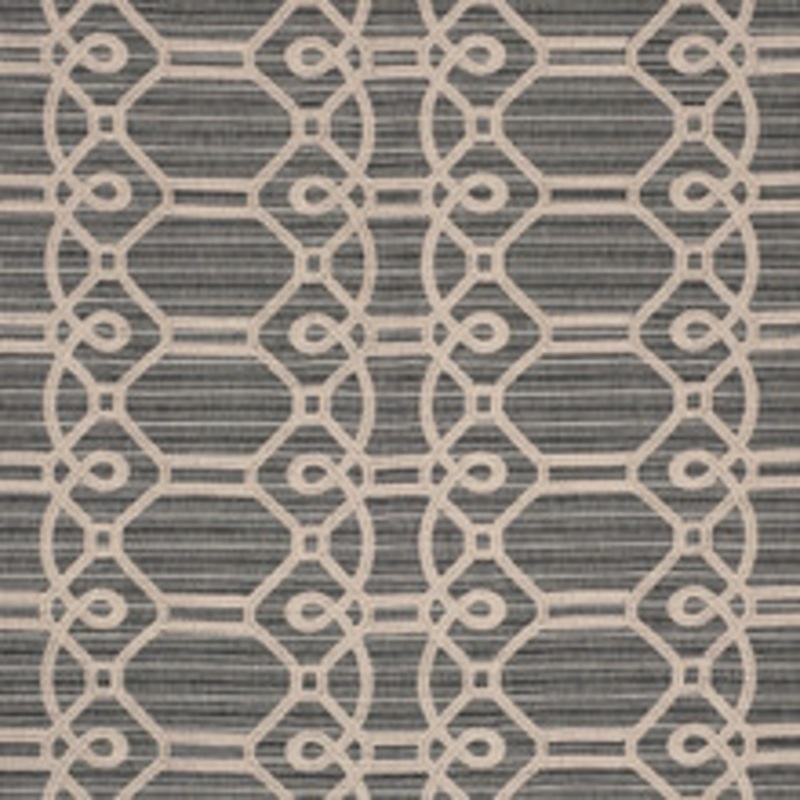 Schumacher Fabric Ziz Embroidery Coal 71931