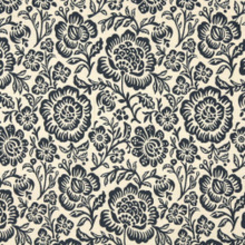 Charlotte Fabric 6407 Navy Floral