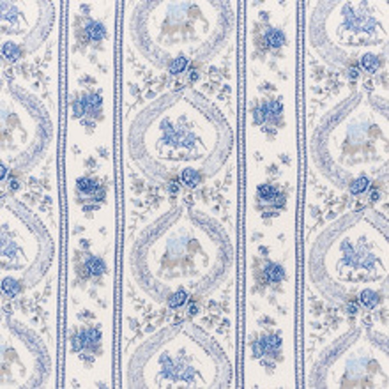 Schumacher Fabric Kandula Blues 176801