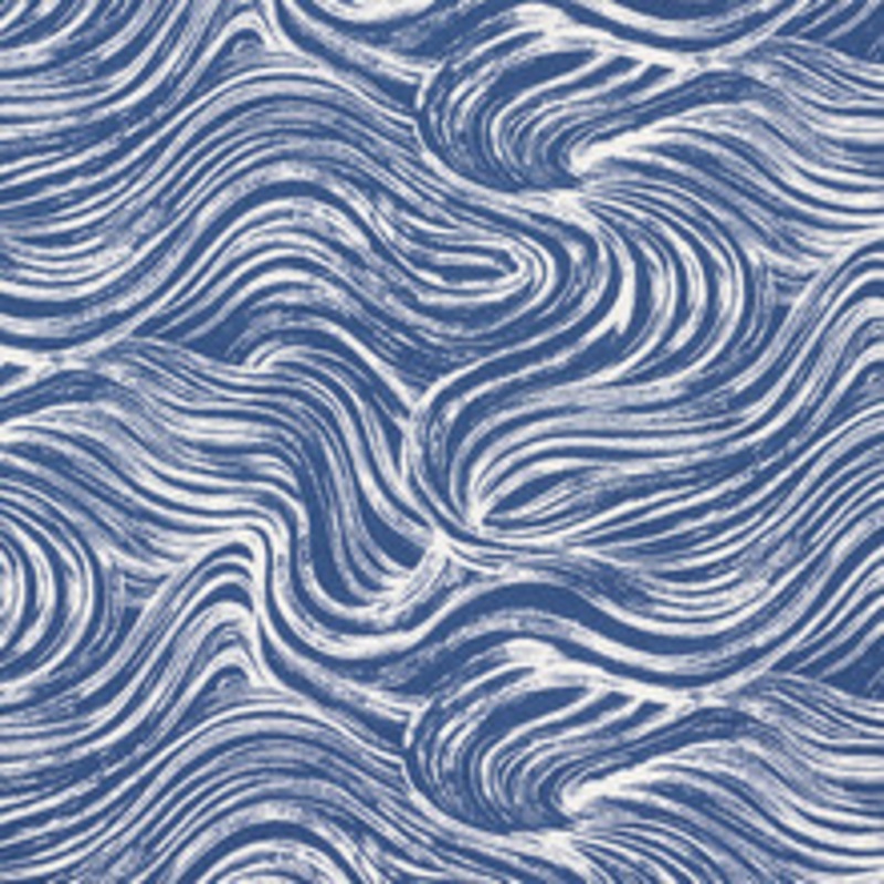 Schumacher Fabric Shio Blue 177490