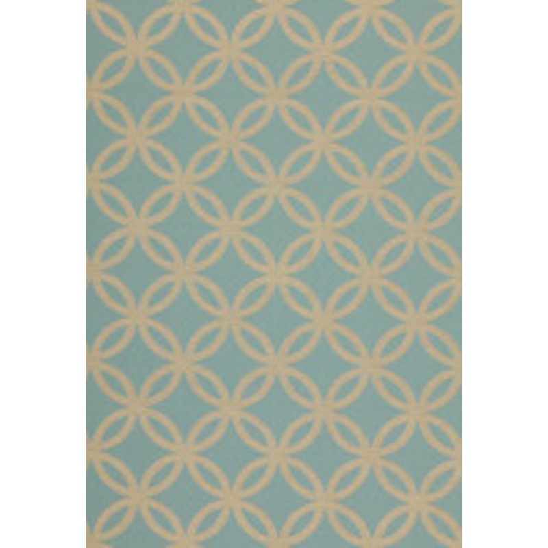 Schumacher Fabric Circle Dance Azure 64483