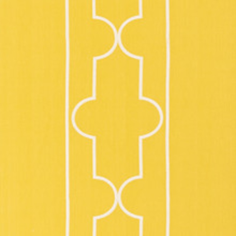 Schumacher Fabric Limitless Lattice Yellow 73072