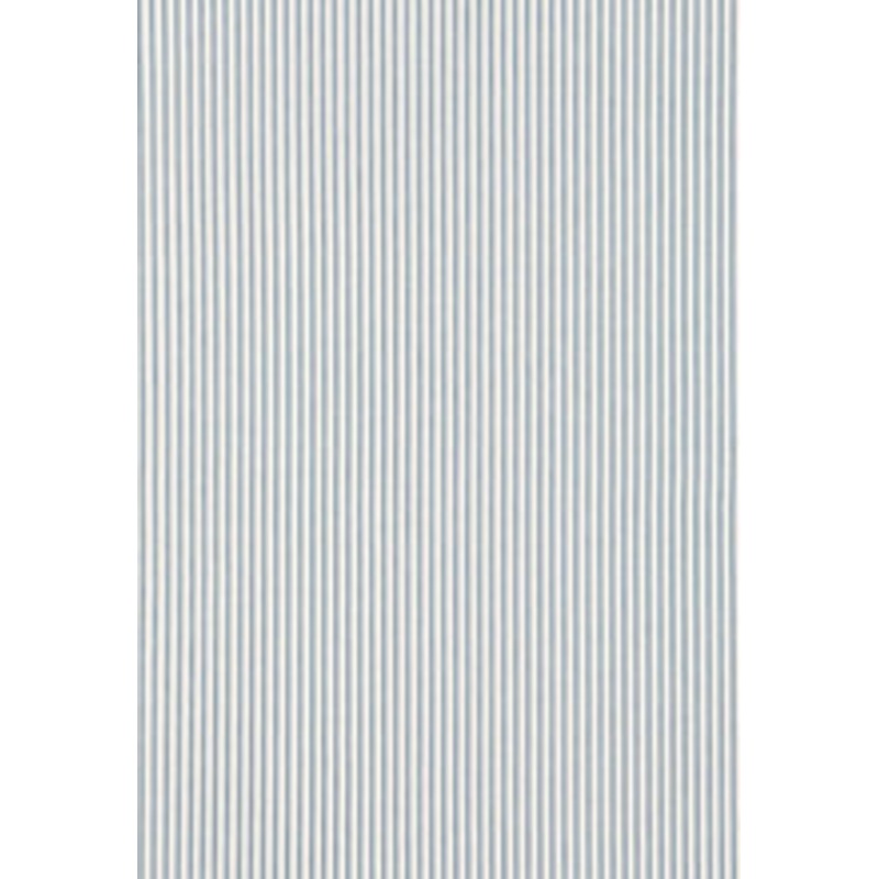 Schumacher Fabric Wellfleet Ticking Ocean 66021