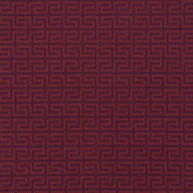 Schumacher Fabric A Maze Embroidery Berry 70234