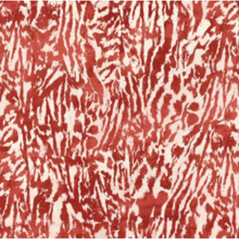 Schumacher Fabric Feline Alizarin 175996