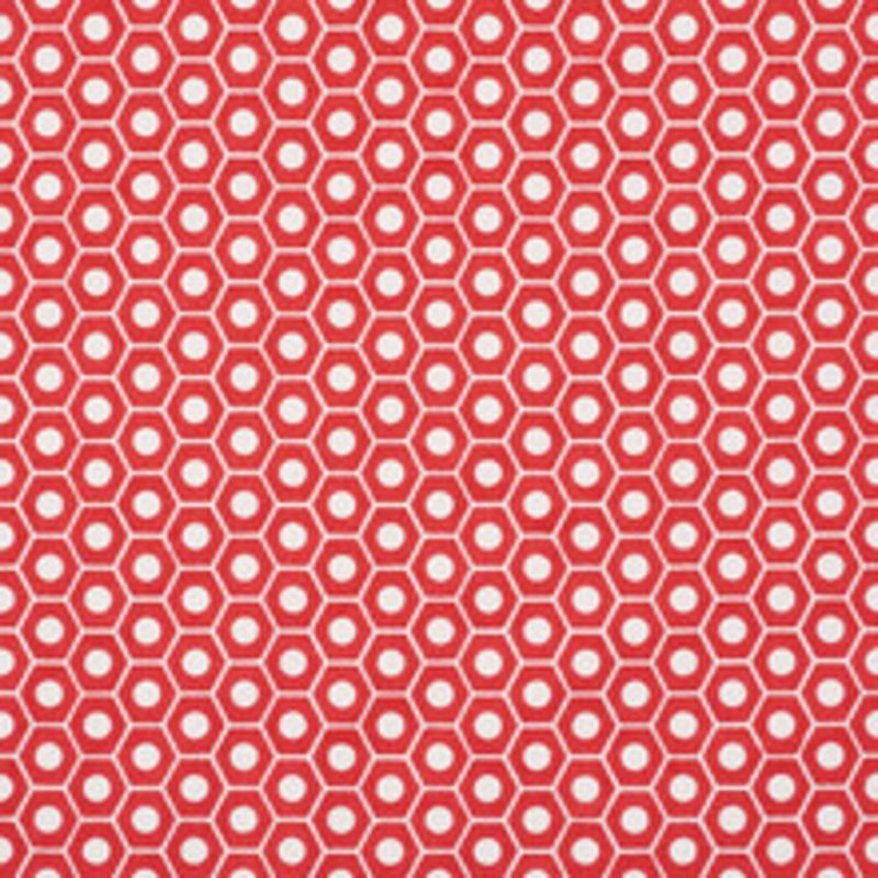 Schumacher Fabric Queen B Red 177074
