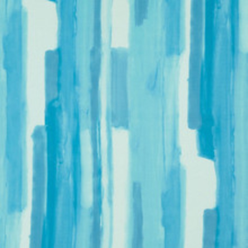 Schumacher Fabric Watercolor Aqua 177170