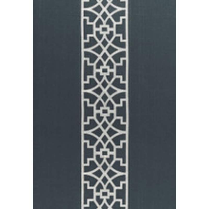 Schumacher Fabric Don’T Fret Bleu Marine 66181