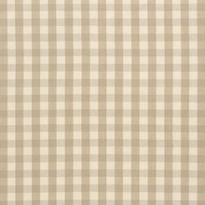Schumacher Fabric Elton Cotton Check Beige 63051