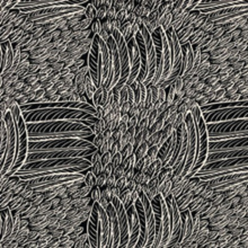 Schumacher Fabric Featherfest Black 176234