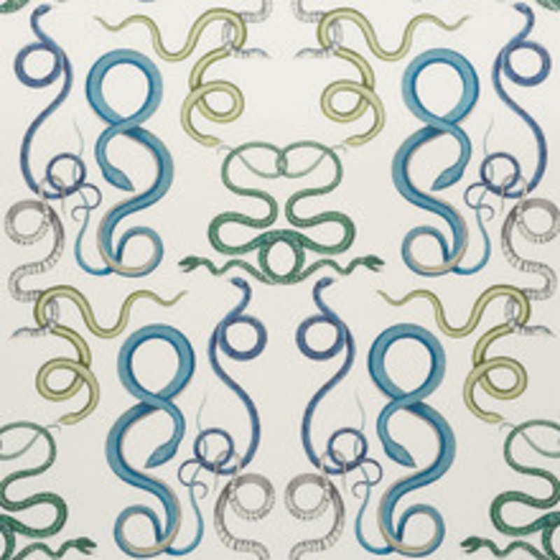 Schumacher Fabric Giove Emerald & Sapphire 177660