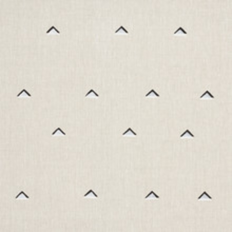 Schumacher Fabric Overlapping Triangles Black & White 74020