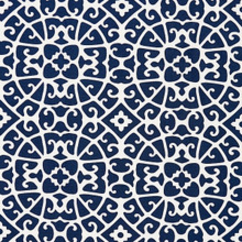 Scalamandre
 Fabric Anshun Lattice/Indigo Sc 000516559