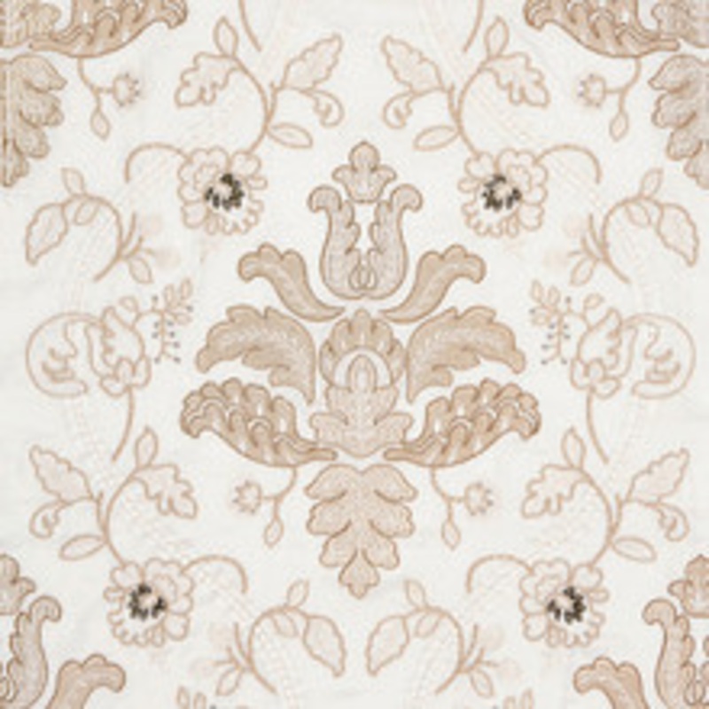 Scalamandre
 Fabric Isabella Embroidery/Champagne Sc 000127033