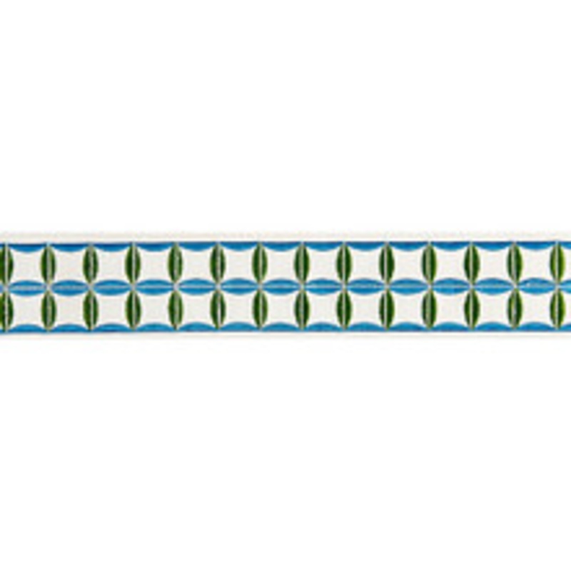 Scalamandre
 Trim Fiori Embroidered Tape/Peacock Sc 0005T3288