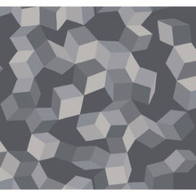 Cole & Son Wallcovering Puzzle Grey And Black