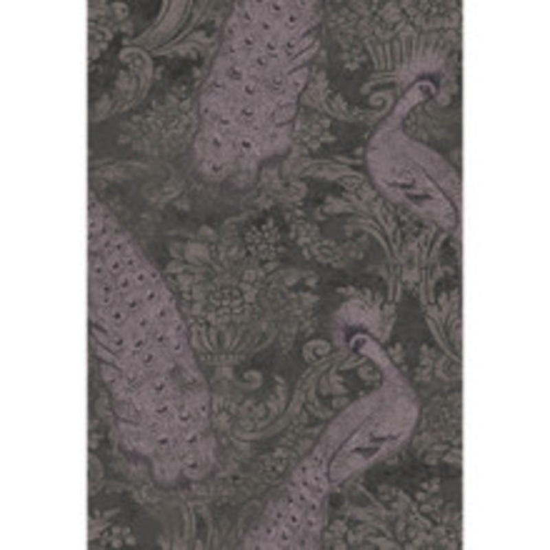 Cole & Son Wallcovering Byron Amythest And Charcoal