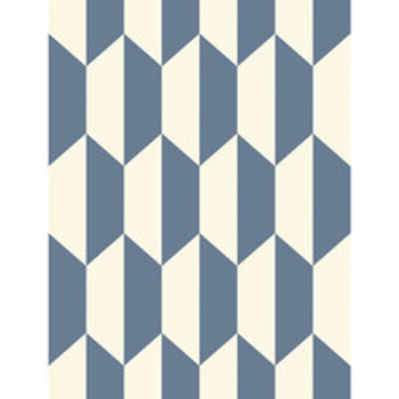 Cole & Son Wallcovering Tile Blue And White