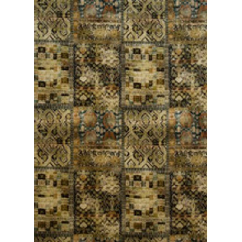 G P & J Baker Fabric Rio Olive/Ebony