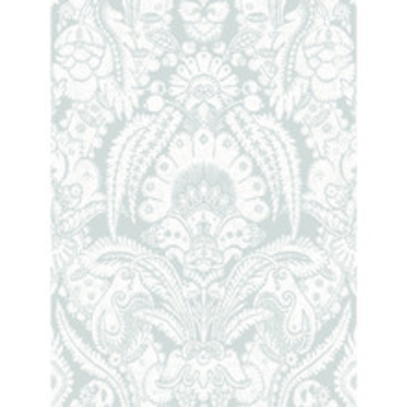 Cole & Son Wallcovering Chatterton Pale Blue And White