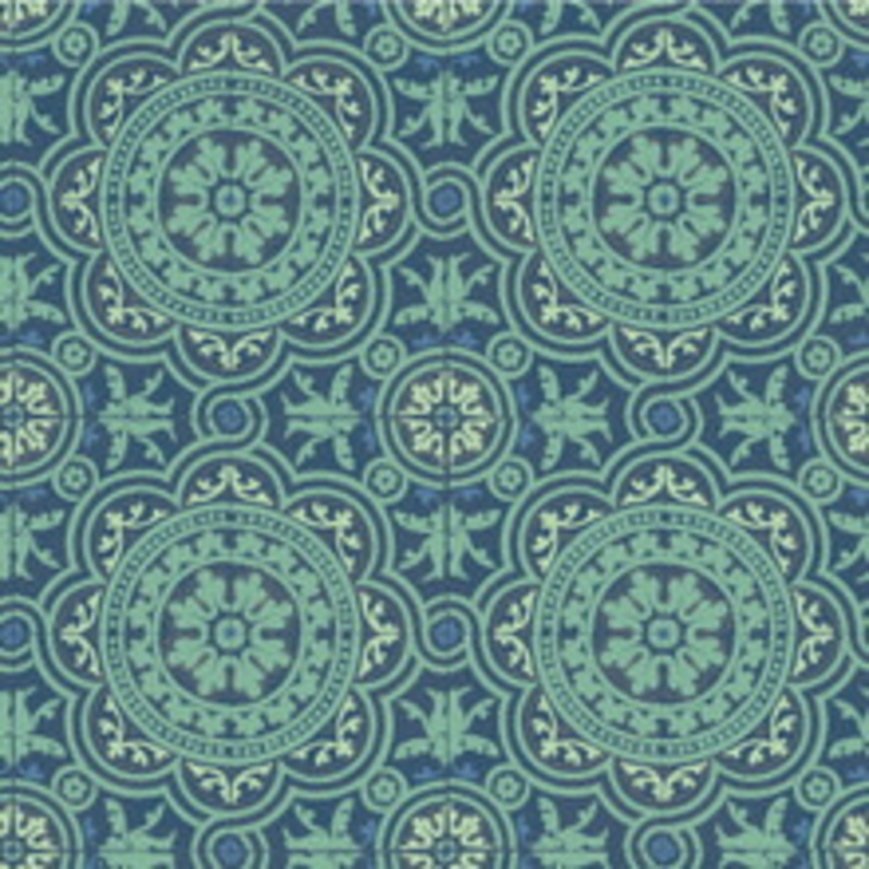 Cole & Son Wallcovering Piccadilly Teal And Gold