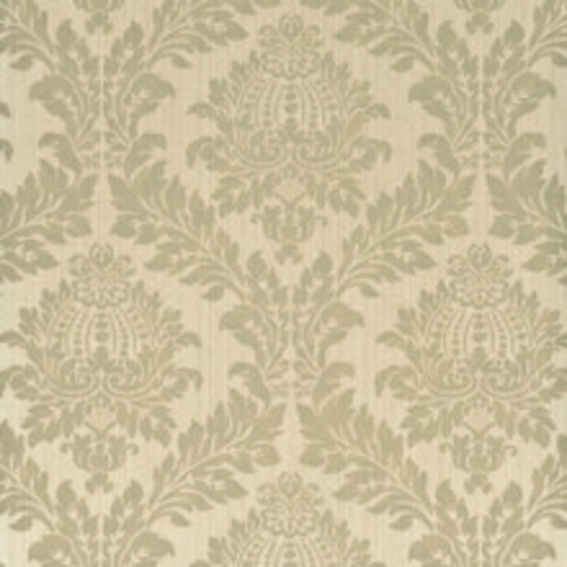 G P & J Baker Wallcovering Lydford Damask Baker Grey