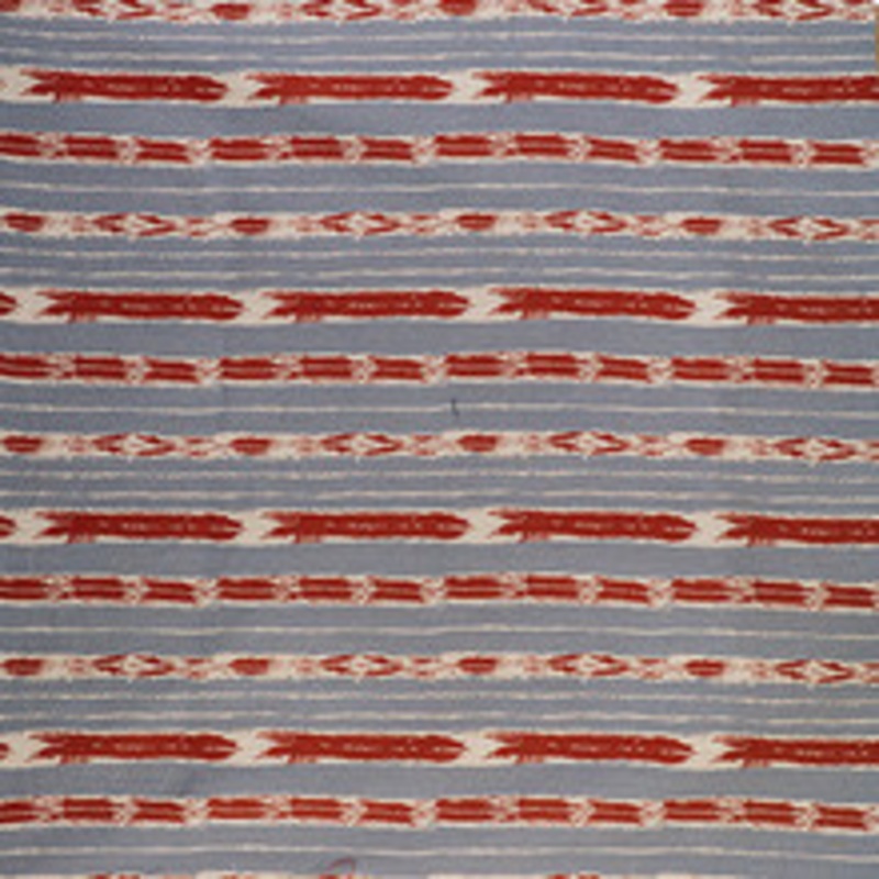 Gaston Y Daniela Fabric Bandas Azul Cielo/Rojo
