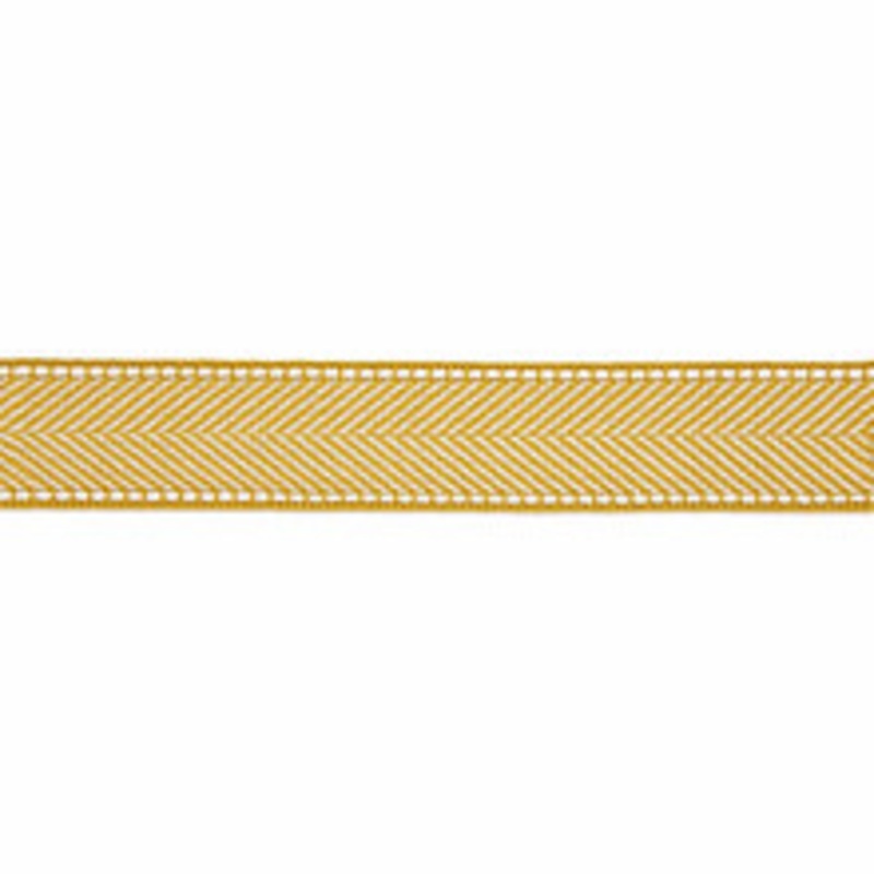 Scalamandre
 Trim Montauk Herringbone Tape/Brass Sc 0007T3285