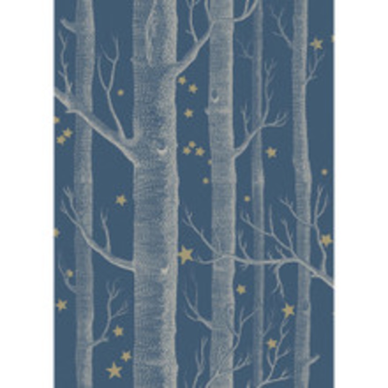 Cole & Son Wallcovering Woods & Stars Midnight