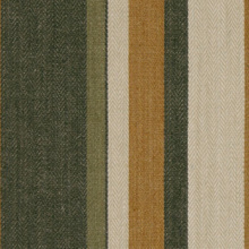 G P & J Baker Fabric Drummond Stripe Gold/Sepia